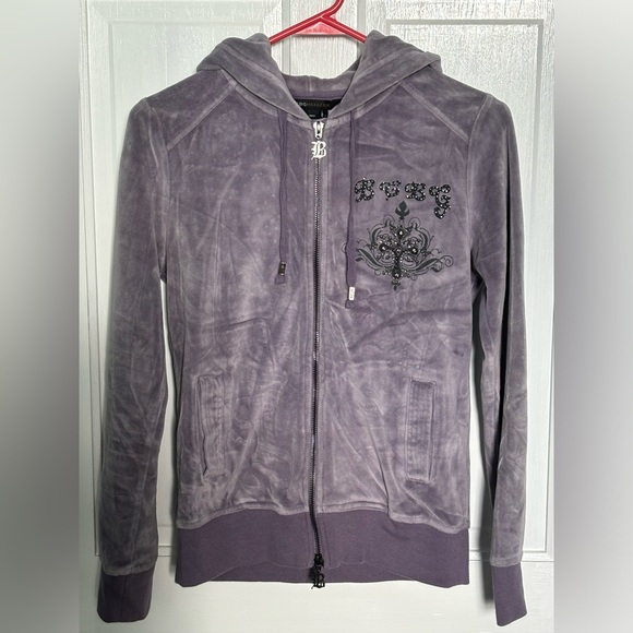 EUC Jeweled Velour Hoodie - Picture 2 of 10